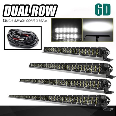 8/14/ 22/32/42/52'' Led Work Light Bar Combo Beam Driving 4x4 Offroad SUV ATV UTV