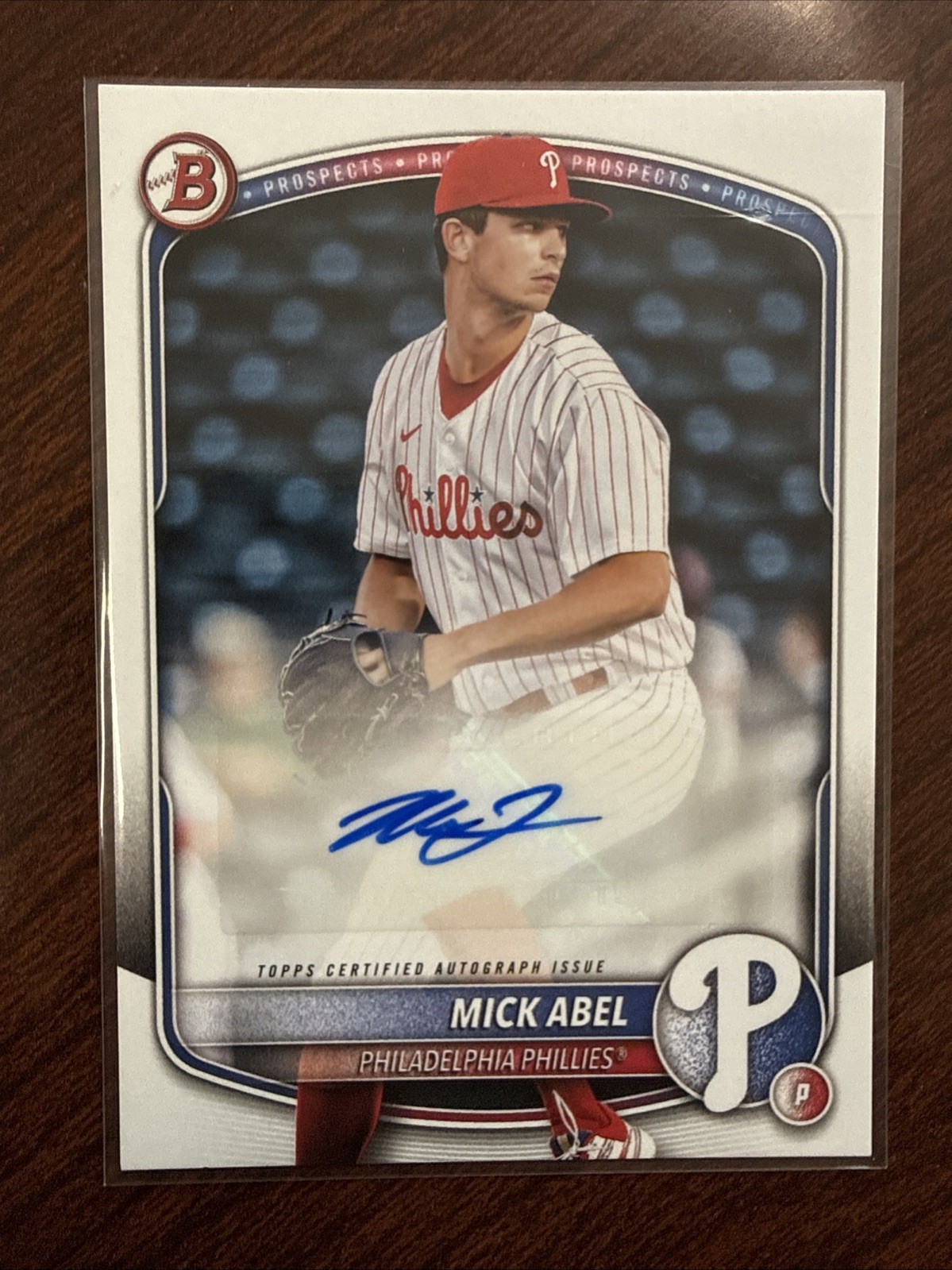 2025 Bowman Mick Abel Auto #BPA-MA Phillies