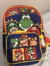   SUPER MARIO  Backpack Lunch Set: Backpack 16   Insulated Lunch Bag NEW