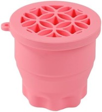 3-IN-1 Silicone Makeup Brush Cleaner  Holder - Portable Folding Washing