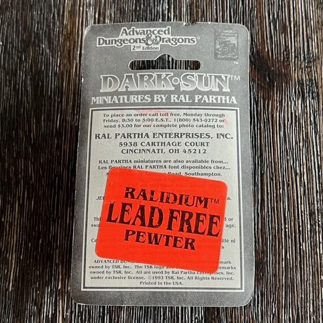 Ral Partha Dark Sun Crodlu Riders Miniatures 11-702 AD&D Dungeons & Dragons 1992 Foto 2 de 2