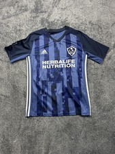 LA Galaxy Jersey Mens Small Blue MLS Soccer Ibrahimovic 9 Adidas Herbalife
