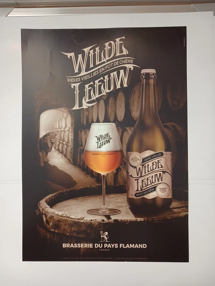 AFFICHE : WILDE LEEUW / Brasserie du Pays Flamand - France - Photo 1/1