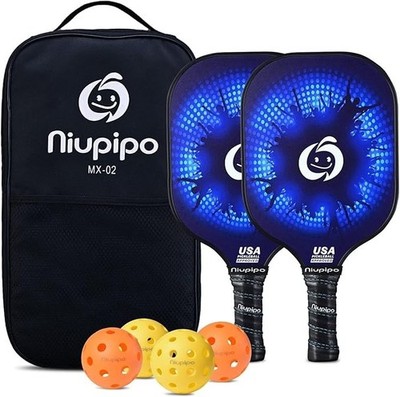Carbon Fiber Pickleball Paddle Set of 2 USAPA Approved Tournament - MX02