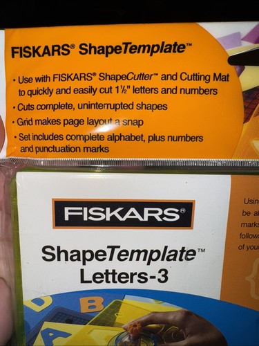 Fiskars Shape Templates (Letters-3 Model #4885) – Alphabet & Numbers - Picture 6 of 8