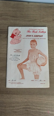 Vintage 1981 Girls' Jana's Jumpsuit Pattern Sz 8-10 by The Pink Kitten Unct