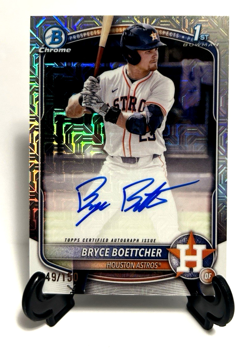 2025 Bowman Chrome Bryce Boettcher 1st Prospect Autograph Choice /150-Astros