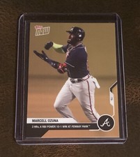 2020 TOPPS NOW #ODB-6 MARCELL OZUNA  ROAD TO OPENING DAY BONUS CARD - 3 HR GAME