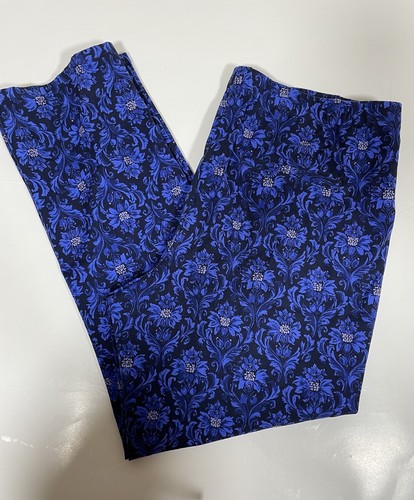 Damen Isaac Mizrahi Live! Regular 24/7 Stretch Paisley Slim-Leg Hose Größe 16P - Bild 10 von 11