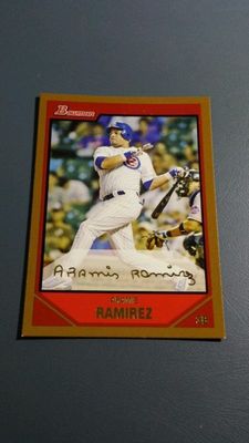 ARAMIS RAMIREZ 2007 BOWMAN GOLD PARALLEL CARD # 158 B5730
