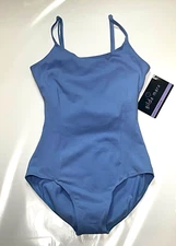 Gilda Marx Strappy Back Leotard Bodysuit Camisole # 7131152 Periwinkle New Women