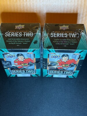 2023-24 Upper Deck Series 2 NHL Blaster Boxes (2) Factory Sealed: Connor Bedard