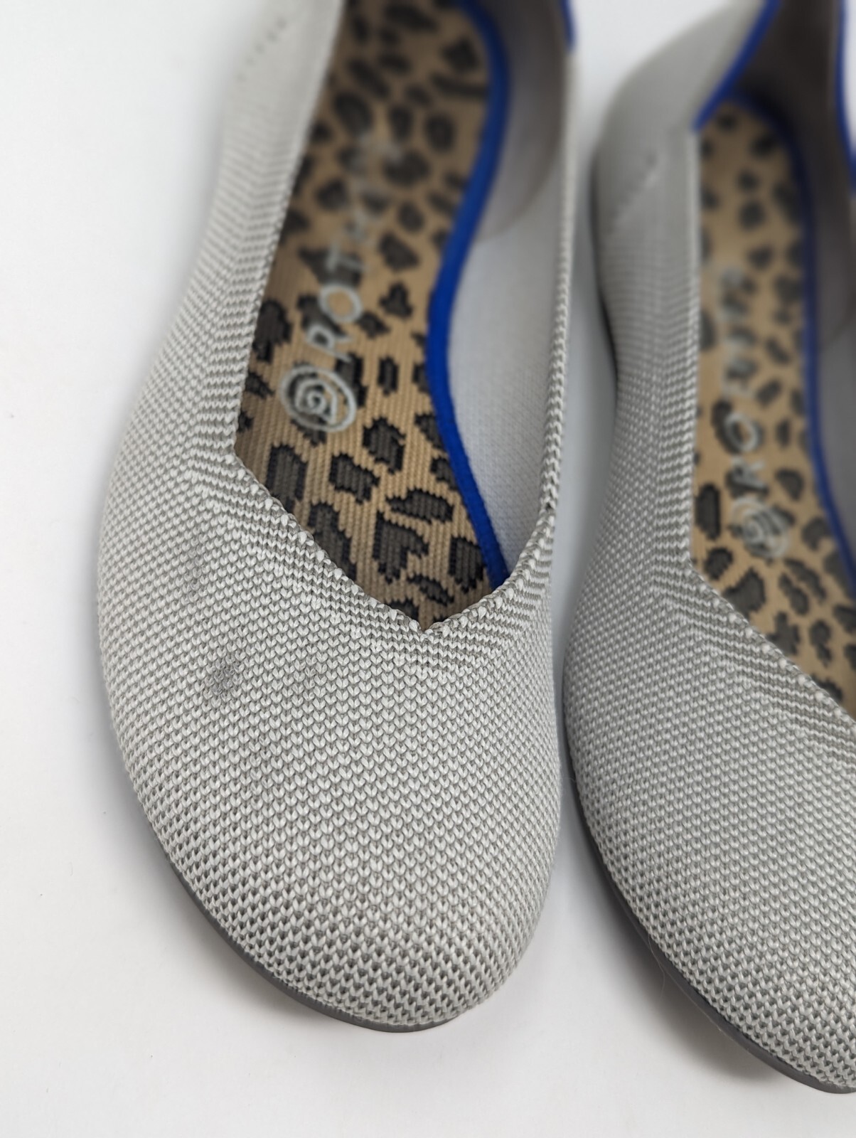 ROTHY'S THE FLAT Solid Light Gray Ballet Shoes US… - image 3