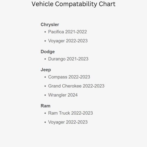 21-& Up* Chrysler/Jeep/Dodge/Ram LOC T-Harness System LOC-CHH1 Axxess - Picture 5 of 5