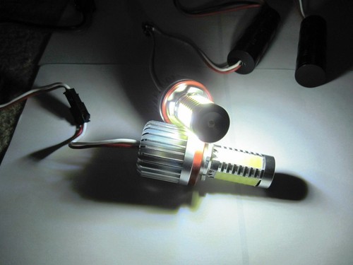 4th GEN. Fit BMW E60 E82 E84 E70 E63 X5 X6 H8 40W CREE COB Angel Eyes LED White - Picture 6 of 7