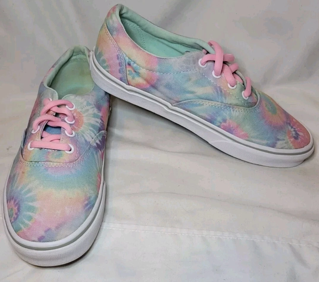 Sneakers basse donna Vans autentiche pastello tie dye swirl taglia 8