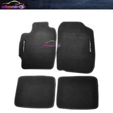 Fit For 04-10 Scion Tc Black Nylon Floor Mats Carpets Non Slip W White Sport