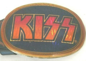 kiss belt buckle