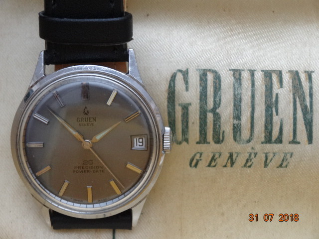 希少1960's Gruen Precision Power Date