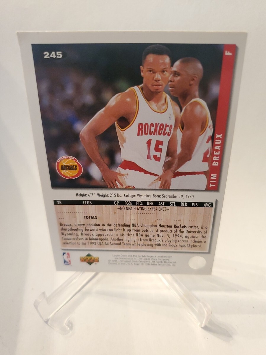 1994-95 Upper Deck Collector's Choice Silver Foil Signature #245 Tim 