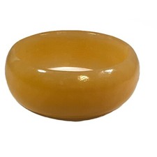 Yellow Chalcedony Bangle Bracelet 1 Band Width