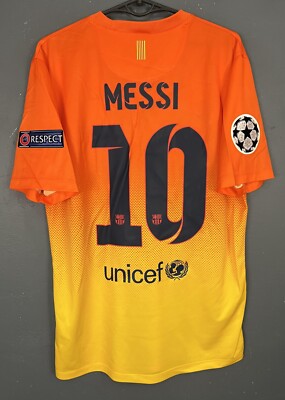 UEFA MEN'S FC BARCELONA 2012/2013 LEO MESSI FOOTBALL SOCCER SHIRT