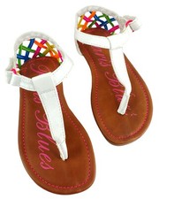 Paris Blues Girls Sandals Size 9.5 Summer Casual Shoes NEW