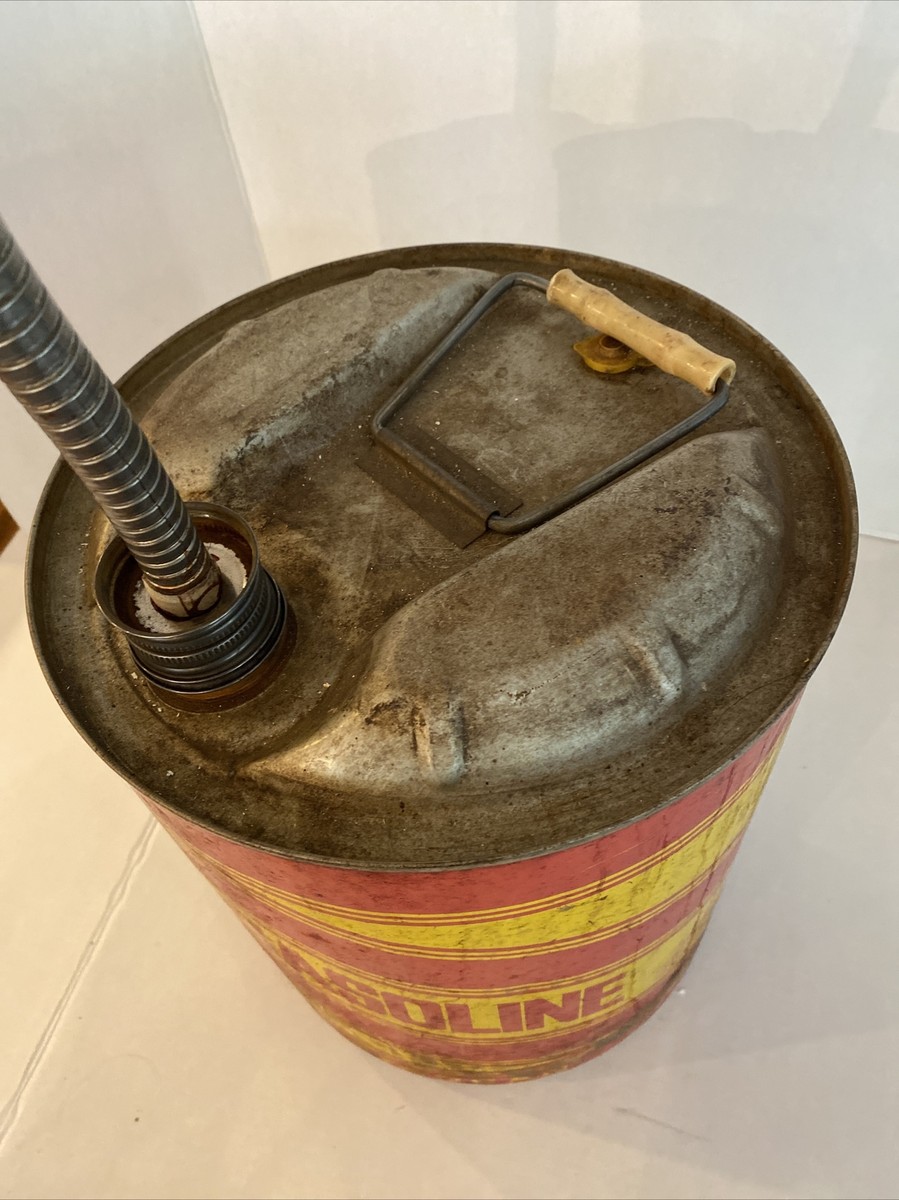 Vintage Stancan 5 Gallon Gas Can With Spout 23968398125| eBay Vintage Stancan 5 Gallon Gas Can With Spout 23968398125| eBay
