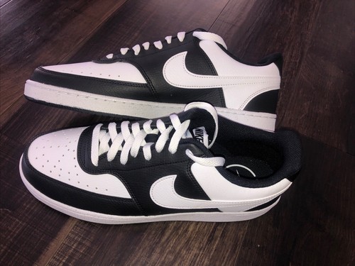 Nike Court Vision Low Men's Size 11.5 Black/White HM9862-001 Sneakers Panda NIB - Picture 18 of 19