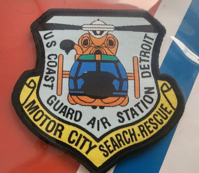 COAST GUARD MOTOR CITY AIR STATION DETROIT SEARCH & RESCUE HOOK LOOP  PATCH