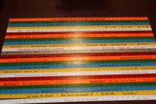 24 Yardstick Wood Wooden Ruler Lot Advertising Sign Color Art Craft Hobby