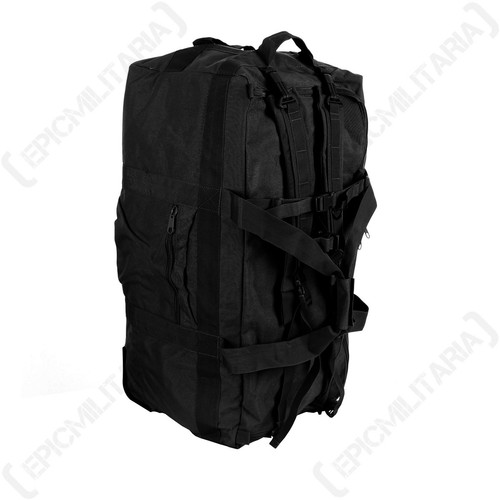 Duffle Bag with Wheels - Black Large 