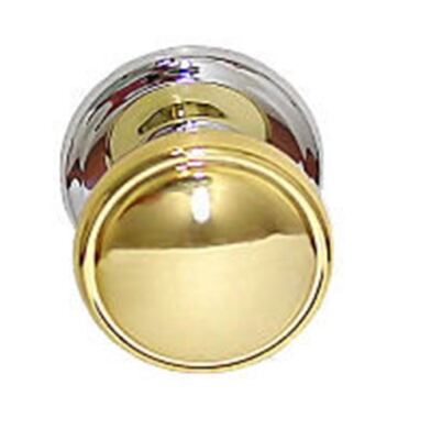(AS IS) 2'' Gainsborough Bi-Fold Knob Brass & Chrome
