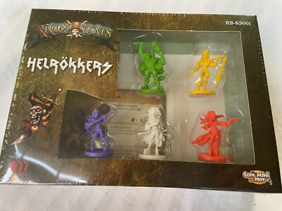 Rum & Bones Helrokkers RB-KS001- 5 Miniatures 5 Hero Cards