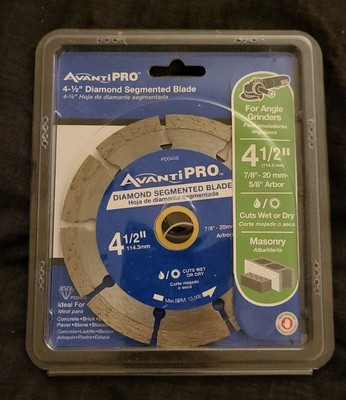 Avanti Pro 4 1/2'' Diamond Segmented Blade For Angle Grinders