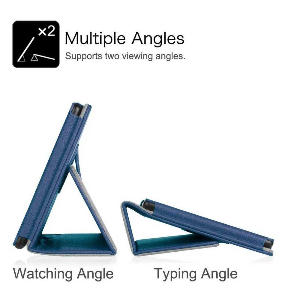 保护壳 适用于亚马逊 Fire HD 10 2023/2021 13th/11th PU 革 高级折叠保护套 — 第 2/4 张图片