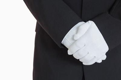 12 PAIR Men's White Formal Tuxedo Dress Gloves Stretch Nylon New Santa Parade 