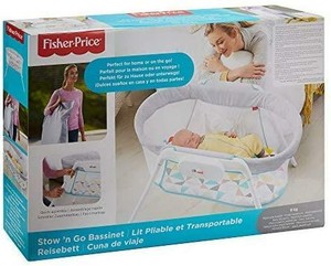 fisher price stow and go bassinet safety