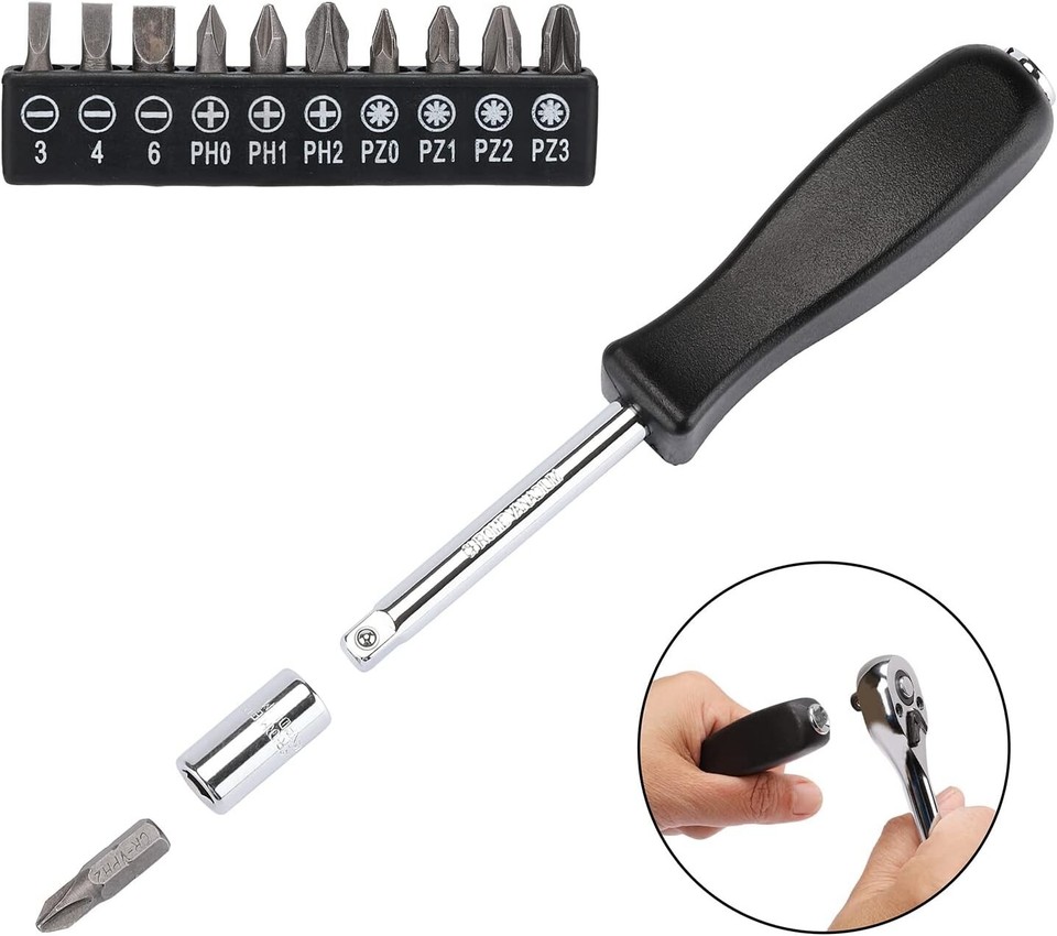 62pcs 1/4 Inch Drive Master Socket Set with Ratchets Adapters 4 mm-14 ...