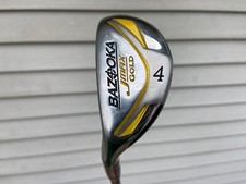 LH Tour Edge Bazooka JMax Gold 24 Degree 4 Iron-Wood Hybrid w/ Graphite R Flex