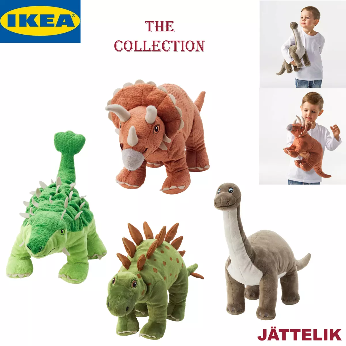 JÄTTELIK Soft toy, dinosaur, dinosaur/tyrannosaurus Rex, 44 cm - IKEA