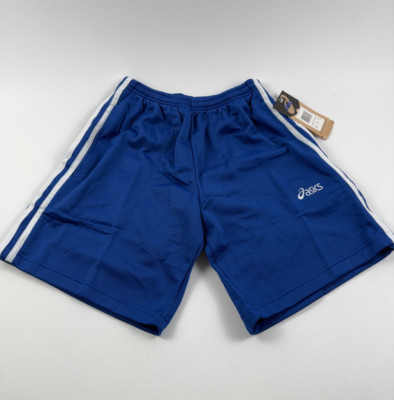 Asics Men Victory Snap On Warm Up Short w/ Zip Pockets  Royal Blue  Size XS  NWT