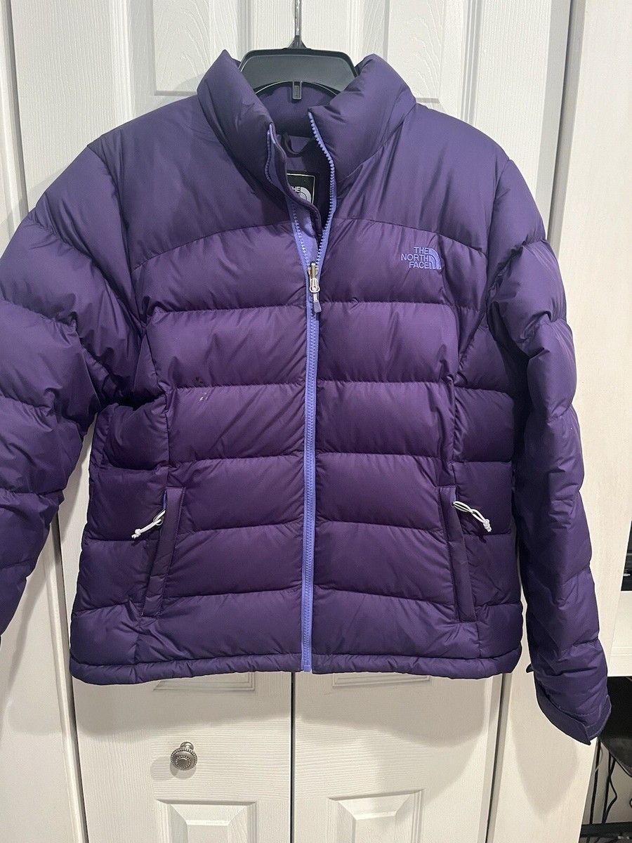 ノースフェイス 700FIL フードダウン パープル レディースL 中古・古着通販】THE NORTH FACE (ザ ノース フェイス) ダウン
