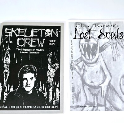 CLIVE BARKER SKELETON CREW LOST SOUL HORROR ART ZINE 98 FANZINE