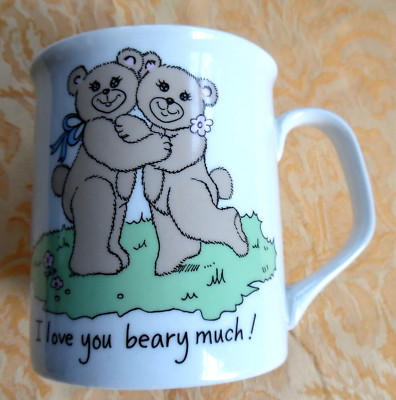 I Love You Beary Much Coffee Mug, Vintage from ST  3 1/2'' X 3'', 8 ounce   MF