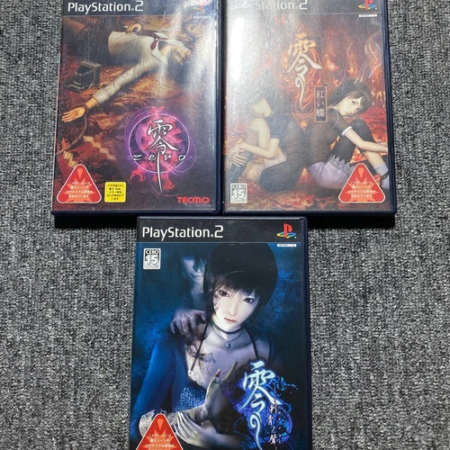 Fatal Frame Zero Set of 1,2,3  PS2 Crimson Butterfly PlayStation 2 Japan used