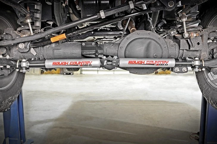 Rough Country for RAM 2500 14-21/3500 13-21 Pickup Dual Steering Stabilizer Kit - Image 3 of 4