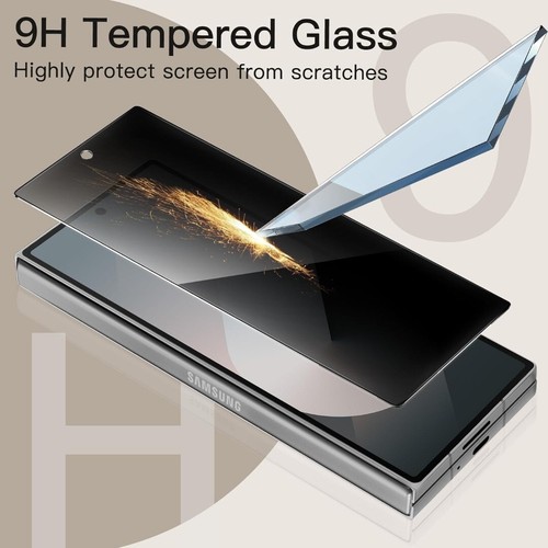 Anti-espion Intimité Protecteur Écran Verre Trempé Pour Samsung Galaxy / Fold6 - Photo 7 sur 12