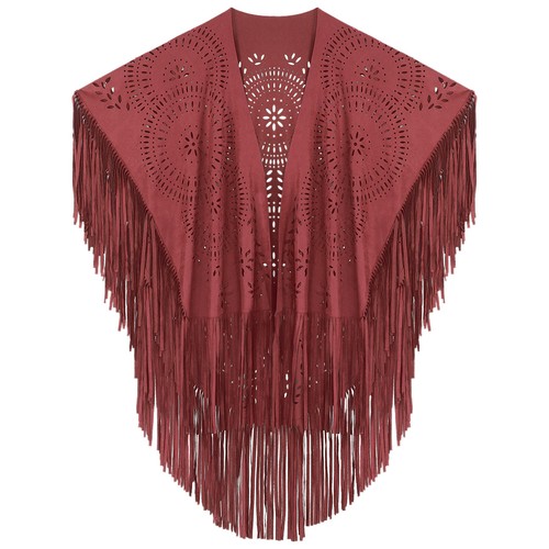 Womens Shawl Wedding Cape Hollow Out Cloak Cardigan Cover Ups Vintage Clubwear - Picture 39 of 149