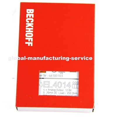 NEW BECKHOFF EL4004 EL 4004 EtherCAT Terminal 4-channel Analog Output Module